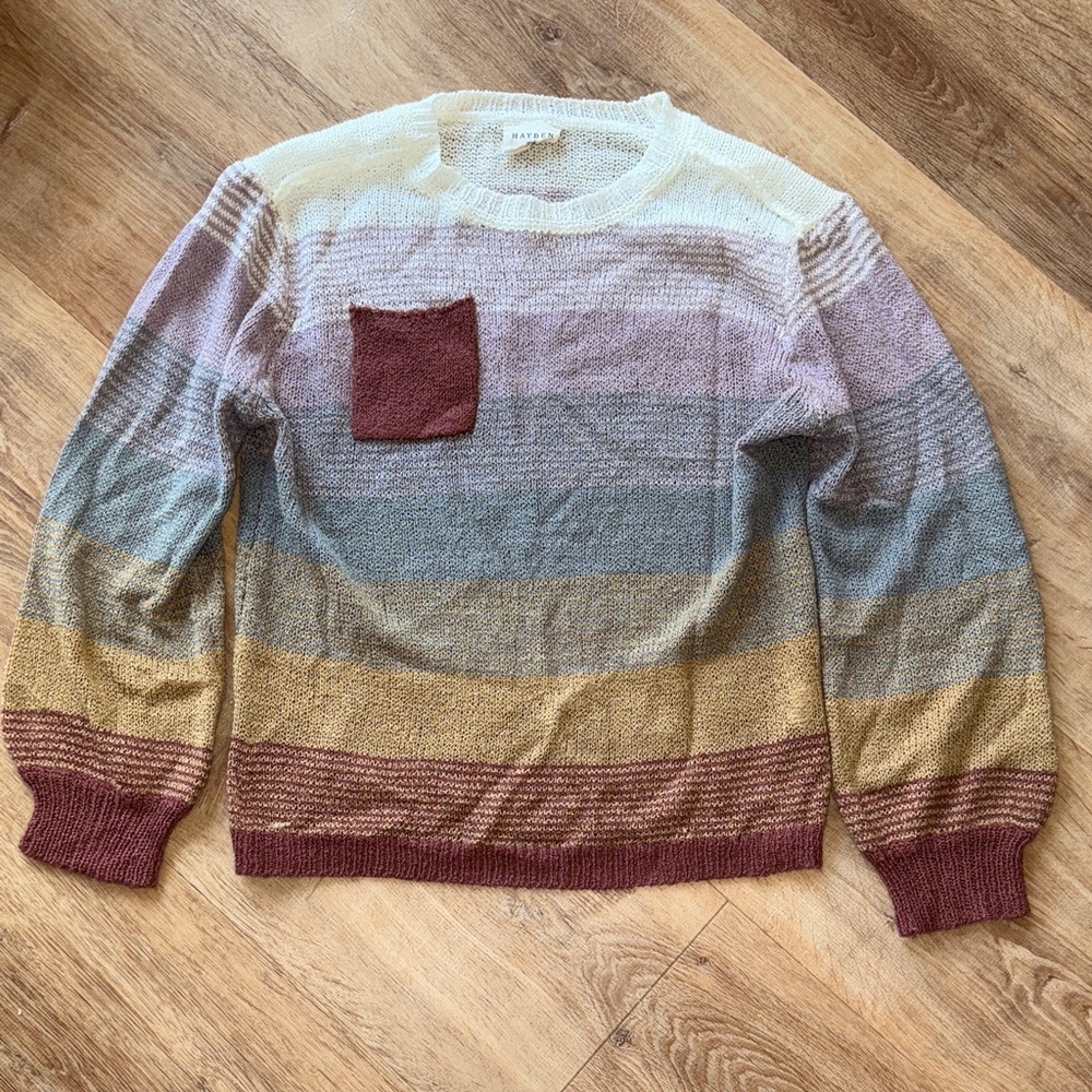 Hayden Striped Sweater | Girls Large